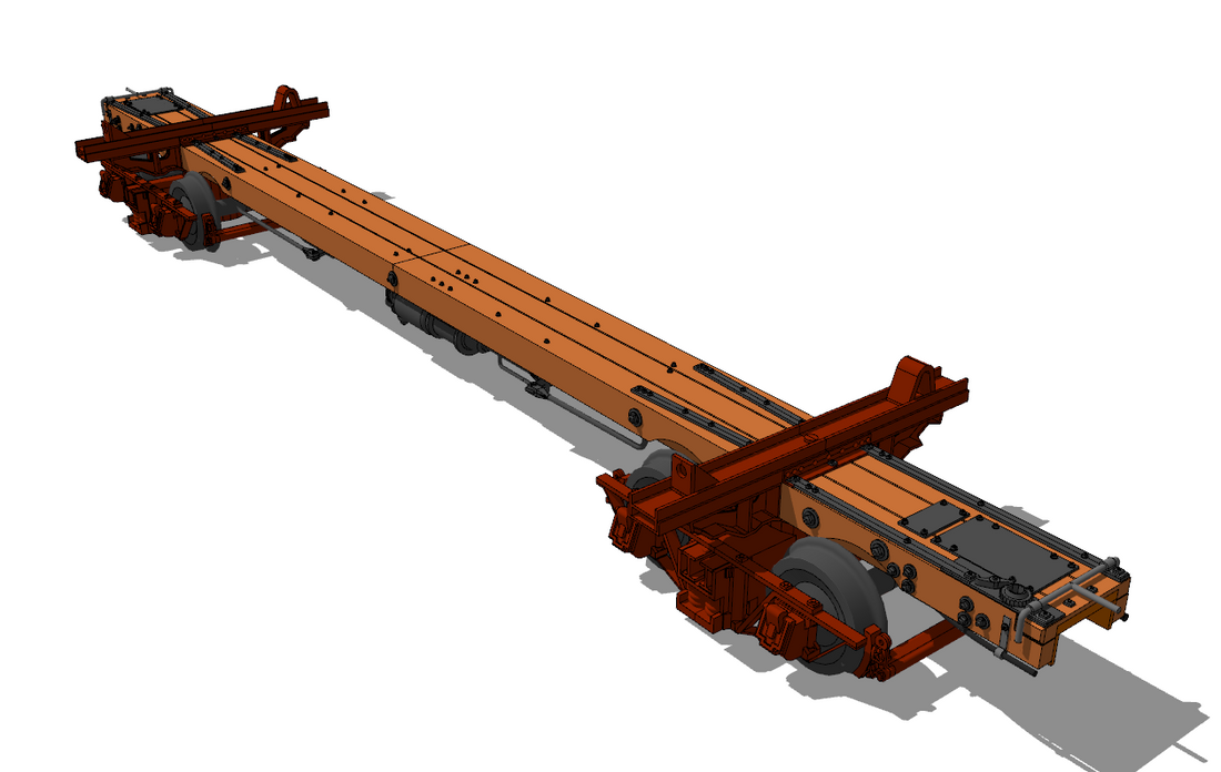 West Side Lumber Company 38' Skeleton Log Cars