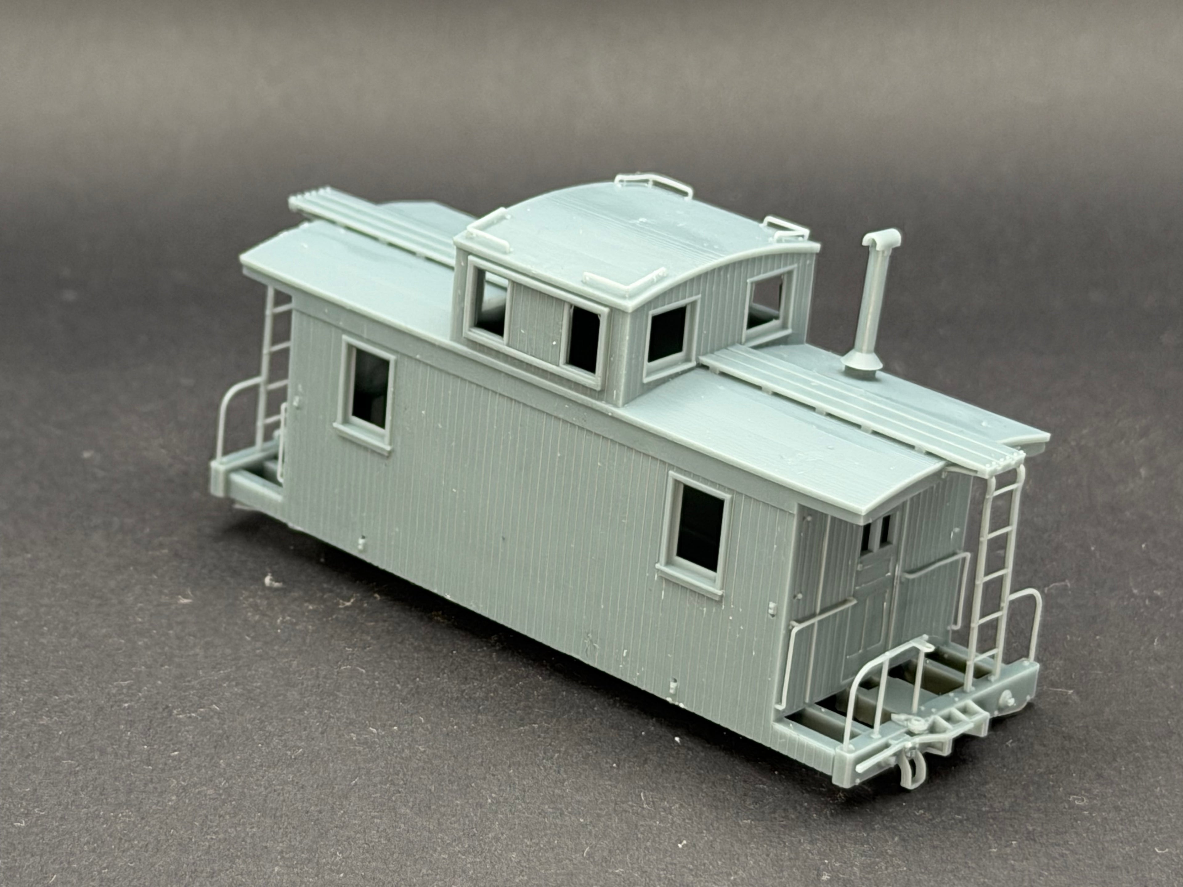Gato Model Works HOn3 D&RGW Short Caboose Kit - Optional Interior
