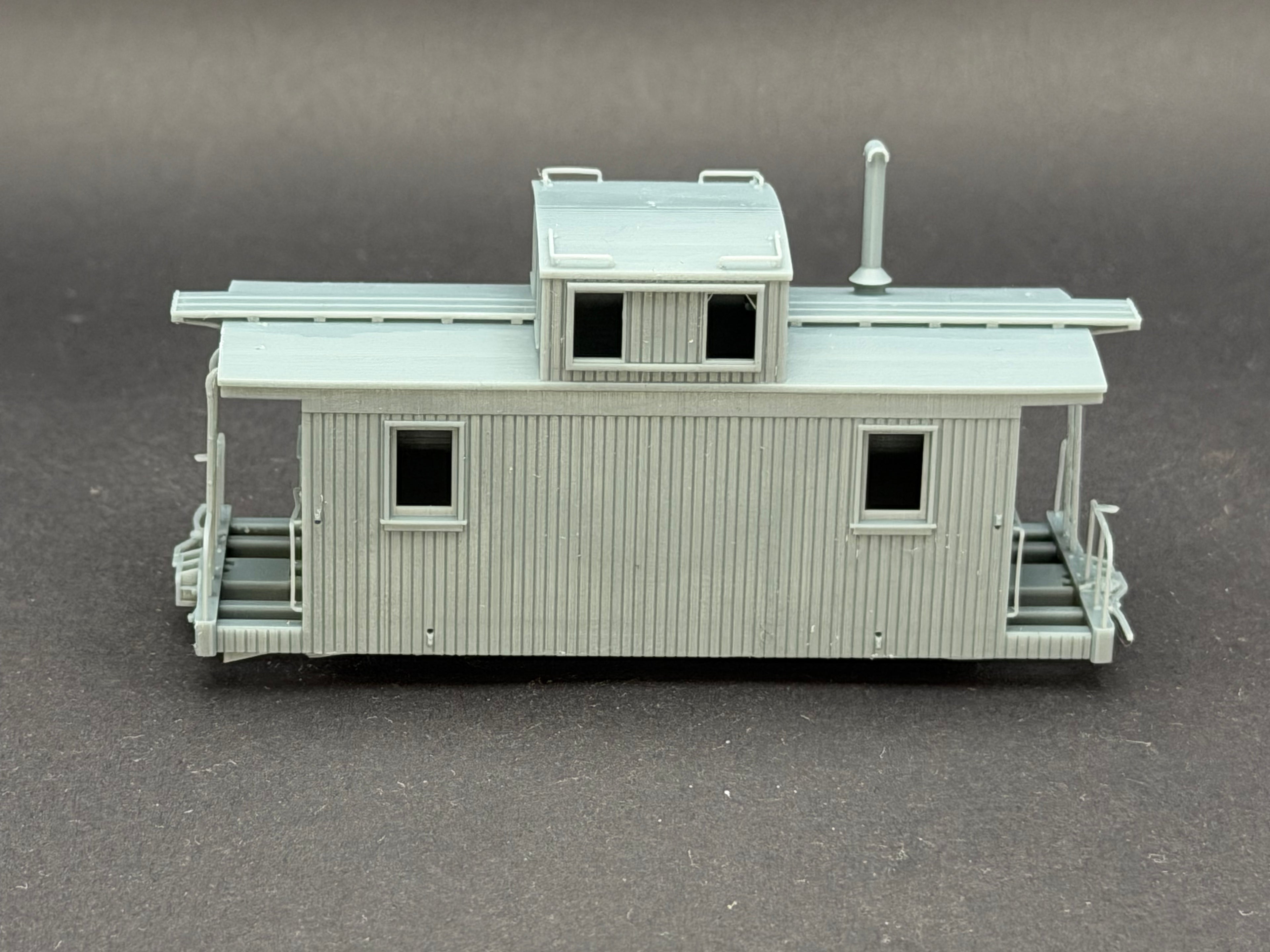 Gato Model Works HOn3 D&RGW Short Caboose Kit - Optional Interior