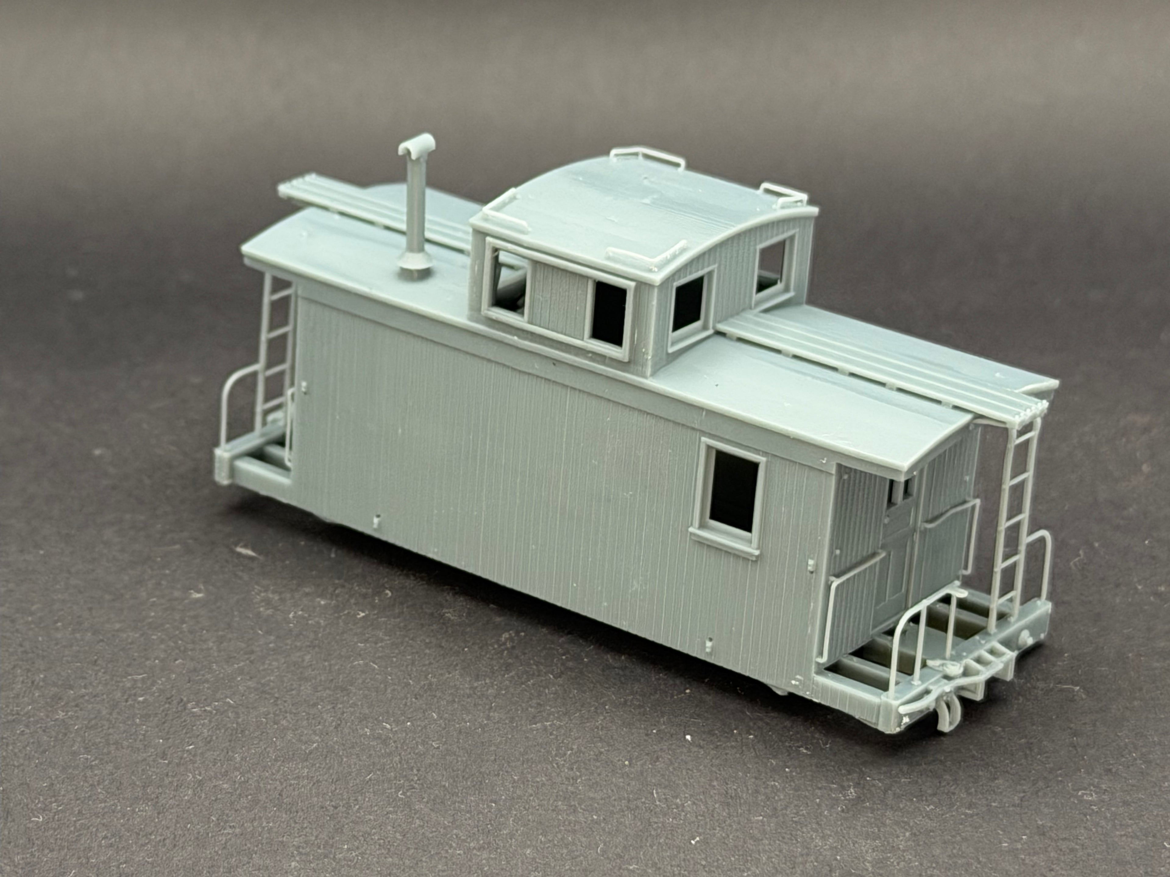 Gato Model Works HOn3 D&RGW Short Caboose Kit - Optional Interior